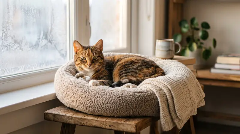 猫咪冬天怕冷吗：家里哪几个位置最冷，怎么判断它冷了