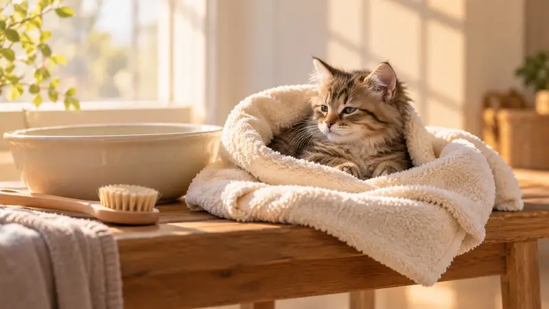 小猫多大能洗第一次澡：和驱虫、疫苗的先后顺序