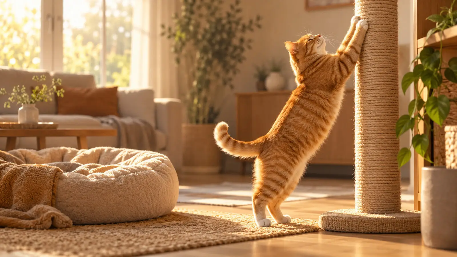 猫咪为什么要磨爪子：这是本能，不是跟你作对